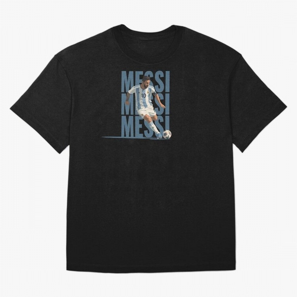 Messi in action Minimalist Graphic Oversized T-Shirt Fuel the Hype around FIFA World Cup 2026 USA Canada Mexico for Fans of Messi, CR7 and Mbappe and England, France and Netherlands, Bringing Stadium Memories, Football Loyalty, International Chants