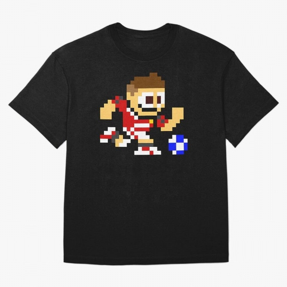 Ronaldo Manchester United (8-bit Football / Soccer Player) Oversized T-Shirt Upgrade FIFA World Cup 2026 Group Stage for Fans of Neymar, Haaland and Cristiano Ronaldo and Argentina and Brazil, Bringing Football Passion, Legendary Performances,
