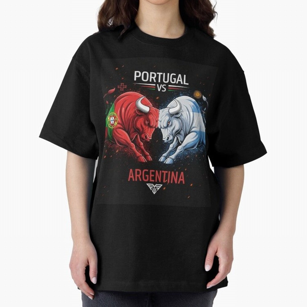 Messi vs Ronaldo Oversized T-Shirt Support the Legends of Match Day Hype around FIFA World Cup 2026 Group Stage, CR7, Germany, Worldwide Fan Energy, Dramatic Goals, Stadium Lights and Championship Celebrations; Made for Die Hard Supporters, Soccer