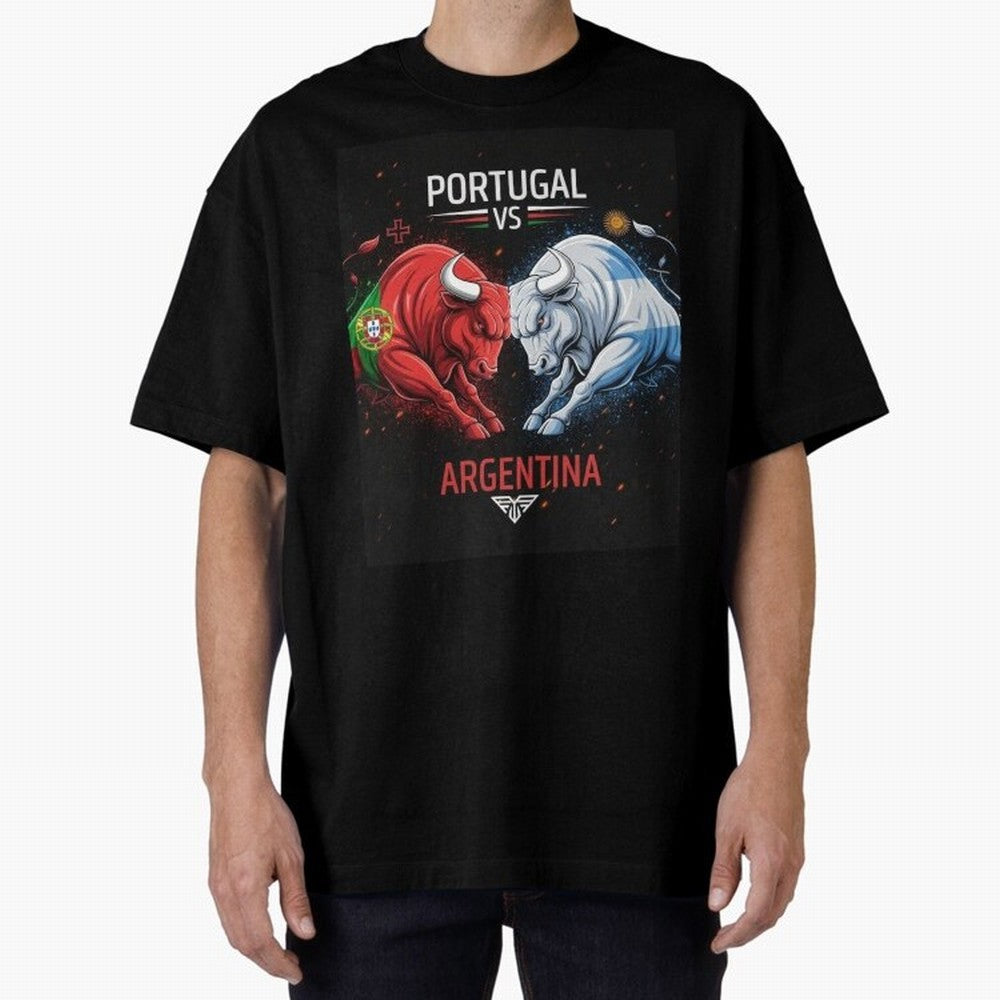 Messi vs Ronaldo Oversized T-Shirt Support the Legends of Match Day Hype around FIFA World Cup 2026 Group Stage, CR7, Germany, Worldwide Fan Energy, Dramatic Goals, Stadium Lights and Championship Celebrations; Made for Die Hard Supporters, Soccer