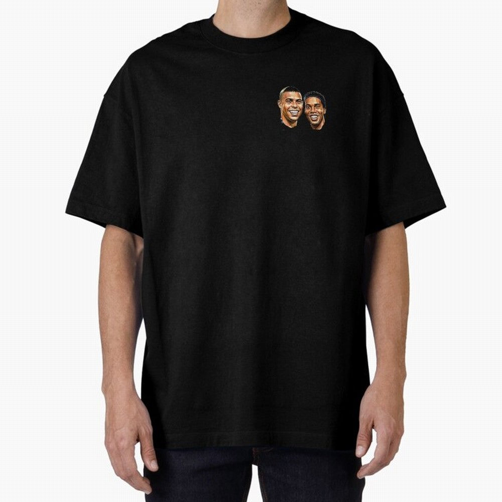 Ronaldo & Ronaldinho: The Legends of Brazil Joga Bonito Oversized T-Shirt Show Passion for the Stars of FIFA World Cup 2026 Inspired by Messi, Brazil, Portugal and Argentina Energy, Soccer Culture, Superstar Moments, National Team Dreams and