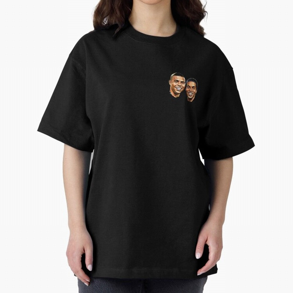 Ronaldo & Ronaldinho: The Legends of Brazil Joga Bonito Oversized T-Shirt Show Passion for the Stars of FIFA World Cup 2026 Inspired by Messi, Brazil, Portugal and Argentina Energy, Soccer Culture, Superstar Moments, National Team Dreams and