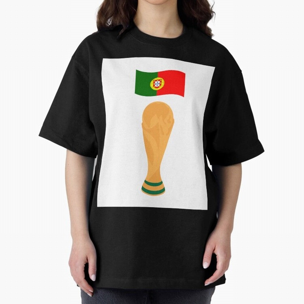 Portugal Football Fan T-Shirt Oversized T-Shirt Feel the Heartbeat of FIFA World Cup 2026 Group Stage for Fans of Messi and Cristiano Ronaldo and England, France and Netherlands, Bringing Tournament Hype, Historic Matchups, Family Viewing Parties