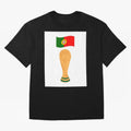Portugal Football Fan T-Shirt Oversized T-Shirt Feel the Heartbeat of FIFA World Cup 2026 Group Stage for Fans of Messi and Cristiano Ronaldo and England, France and Netherlands, Bringing Tournament Hype, Historic Matchups, Family Viewing Parties