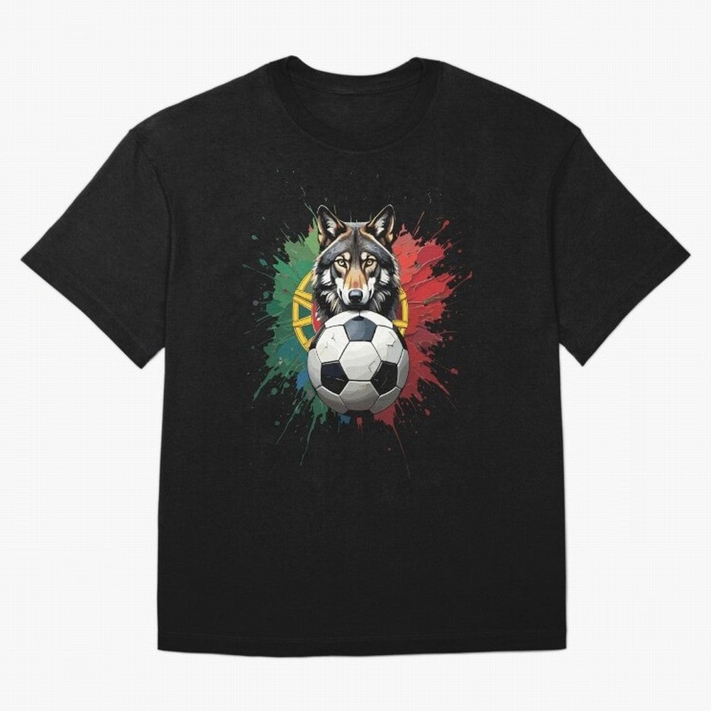 Portugal 2026 Soccer dog - World Cup Football Oversized T-Shirt Back Your Heroes with FIFA World Cup 2026 USA Canada Mexico Spirit, Made for Portugal, Spain and Germany, Haaland and Mbappe, Stadium Chants, National Pride, Trophy Dreams and