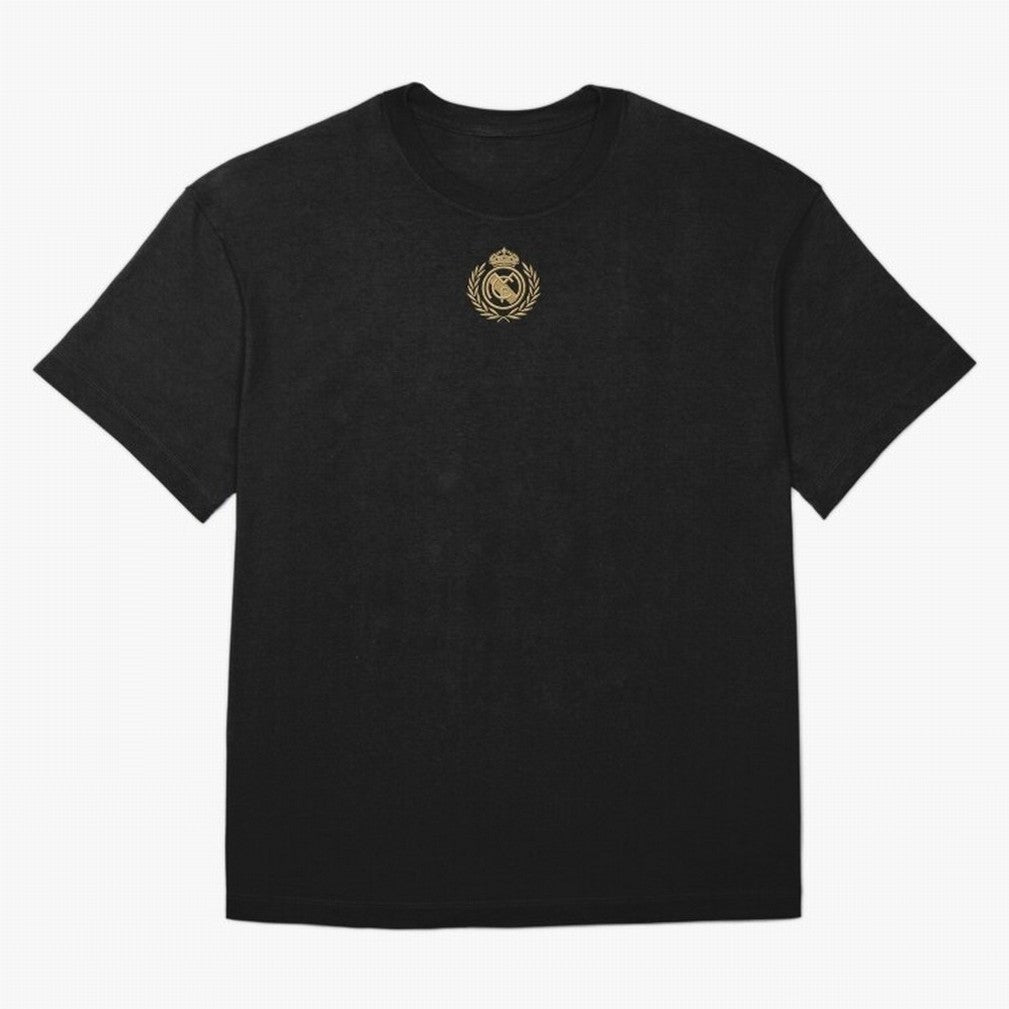 REAL MADRID GOLDEN EMBROIDERY Oversized T-Shirt Carry National Pride through Match Day Hype around FIFA World Cup 2026 Group Stage, Neymar, England, France and Netherlands, Tournament Hype, Historic Matchups, Family Viewing Parties and Global