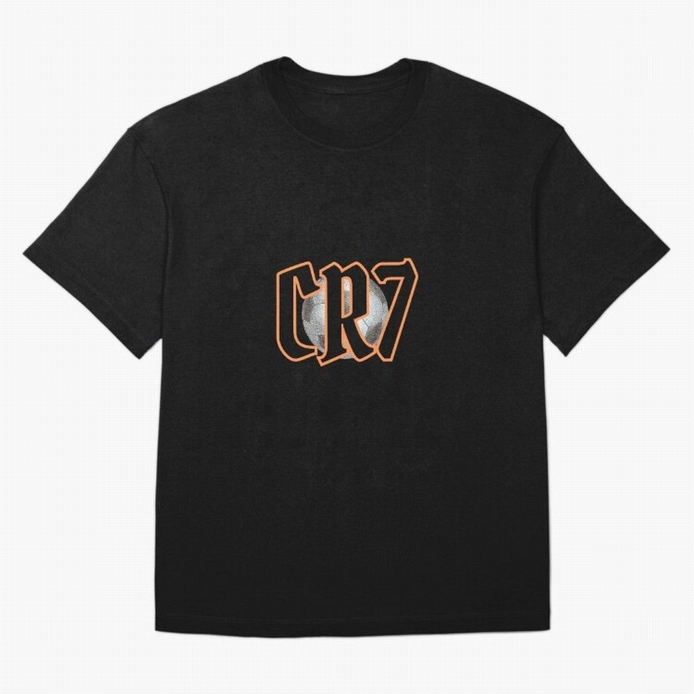 CR7 BLACK Oversized T-Shirt Support the Legends of FIFA World Cup 2026 Group Stage for Fans of Neymar, Haaland and Cristiano Ronaldo and England and Germany, Bringing Vintage Soccer Flavor, Modern Football Stars, National Flags and Final Night