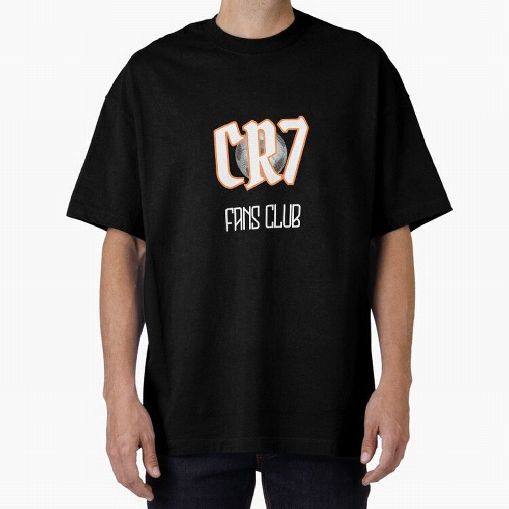 CR7 Oversized T-Shirt Cheer for FIFA World Cup 2026 Spirit, Highlighting England, Messi, CR7 and Mbappe, Championship Spirit, Famous Goals, Roaring Crowds and International Football Unity; Perfect for Supporters Who Want Bold Football Energy,