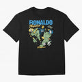 R9 Ronaldo Nazario Retro Brazil Soccer Oversized T-Shirt Fuel Your Fan Pride for Global Football Passion for FIFA World Cup 2026 USA Canada Mexico, Made for Haaland, Portugal, Fan Favorite Moments, National Team Passion, Big Match Drama and Soccer
