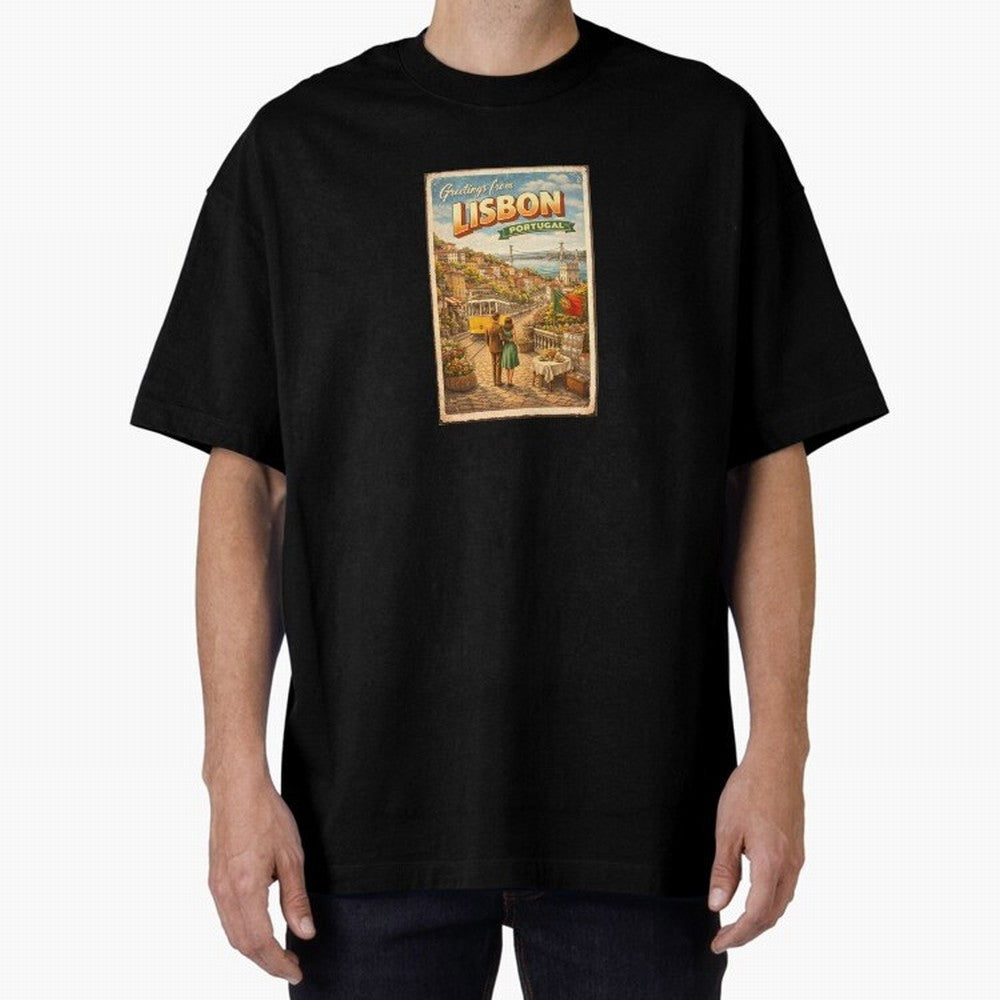 lisbon Oversized T-Shirt Bring Global Tournament Vibes to Match Day Hype around FIFA World Cup 2026 USA Canada Mexico, Messi and Cristiano Ronaldo, Netherlands, Stadium Chants, National Pride, Trophy Dreams and Unforgettable Football Memories;