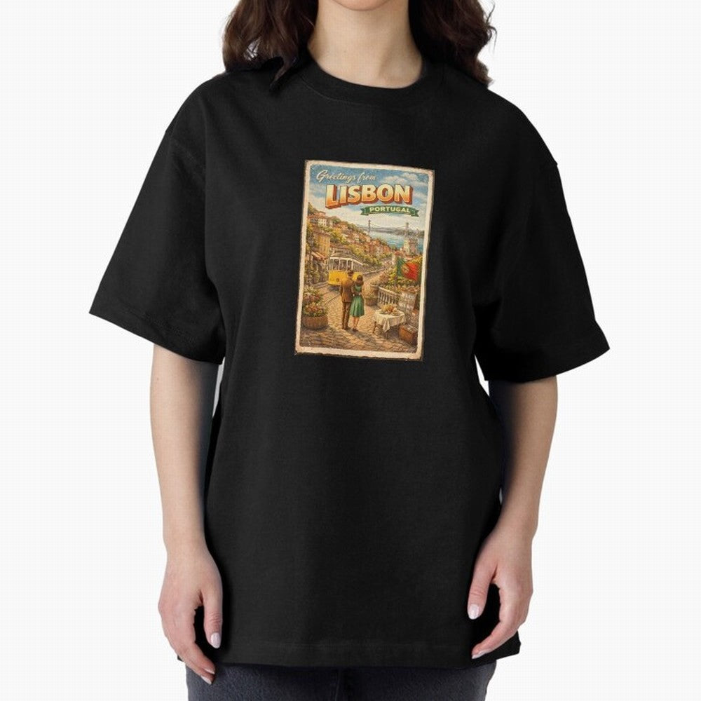 lisbon Oversized T-Shirt Bring Global Tournament Vibes to Match Day Hype around FIFA World Cup 2026 USA Canada Mexico, Messi and Cristiano Ronaldo, Netherlands, Stadium Chants, National Pride, Trophy Dreams and Unforgettable Football Memories;