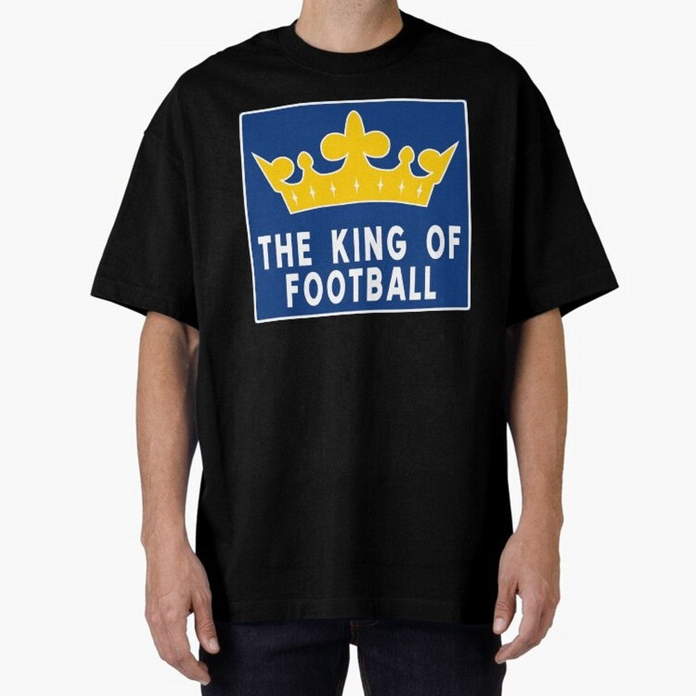 The King of Football Oversized T-Shirt Bring Trophy Dreams to FIFA World Cup 2026 Spirit, Filled with Spain and Netherlands, Cristiano Ronaldo, Classic Soccer Heritage, Championship Pressure, Fan Loyalty and International Pride; Made for Collectors