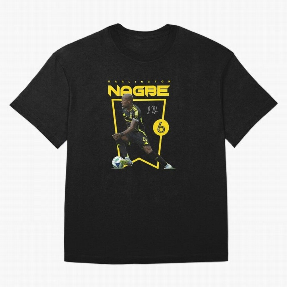 Darlington Nagbe Columbus Oversized T-Shirt Honor Football Greatness during FIFA World Cup 2026 for Fans of Mbappe and Brazil, Bringing Football History, Final Match Energy, Crowd Noise and Once in a Lifetime Moments; Perfect for Supporters Who