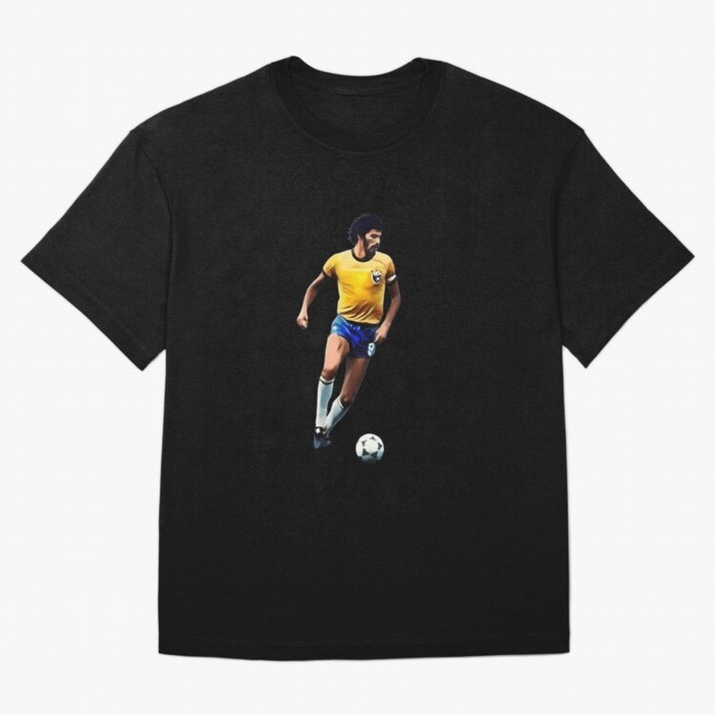 Legends Of The Beautiful Game Cartoon Collection Legends Socrates Cartoon Artwork9 Oversized T-Shirt Celebrate Classic Football Spirit in Global Football Passion for FIFA World Cup 2026 Group Stage, Centered on Messi, Neymar and Mbappe, Argentina,