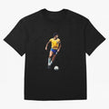 Legends Of The Beautiful Game Cartoon Collection Legends Socrates Cartoon Artwork9 Oversized T-Shirt Celebrate Classic Football Spirit in Global Football Passion for FIFA World Cup 2026 Group Stage, Centered on Messi, Neymar and Mbappe, Argentina,