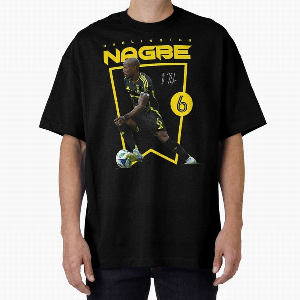 Darlington Nagbe Columbus Crew Oversized T-Shirt Experience the Global Stage of FIFA World Cup 2026 Group Stage Spirit, Capturing Germany, Cristiano Ronaldo, Worldwide Fan Energy, Dramatic Goals, Stadium Lights and Championship Celebrations;