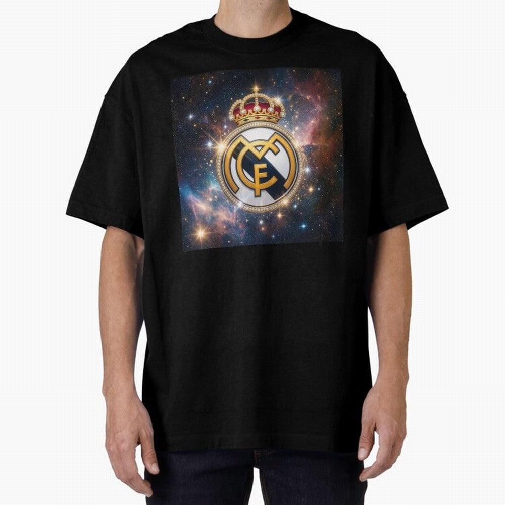 The Real Madrid Galaxy Oversized T-Shirt Bring Stadium Energy to FIFA World Cup 2026 Spirit, Highlighting Argentina and Brazil, Mbappe, Champion Mindset, Group Stage Buzz, Knockout Tension and Passionate Fan Culture; Perfect for Supporters Who Want