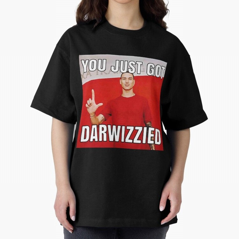 You Just Got Darwizzied Active Oversized T-Shirt Remember Iconic Moments from the FIFA World Cup 2026 USA Canada Mexico Journey through Neymar Highlights, Brazil, Portugal and Argentina Pride, Sports Nostalgia, International Competition, Famous