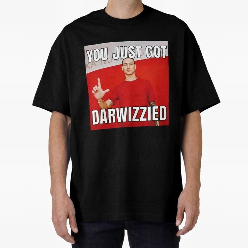 You Just Got Darwizzied Active Oversized T-Shirt Remember Iconic Moments from the FIFA World Cup 2026 USA Canada Mexico Journey through Neymar Highlights, Brazil, Portugal and Argentina Pride, Sports Nostalgia, International Competition, Famous