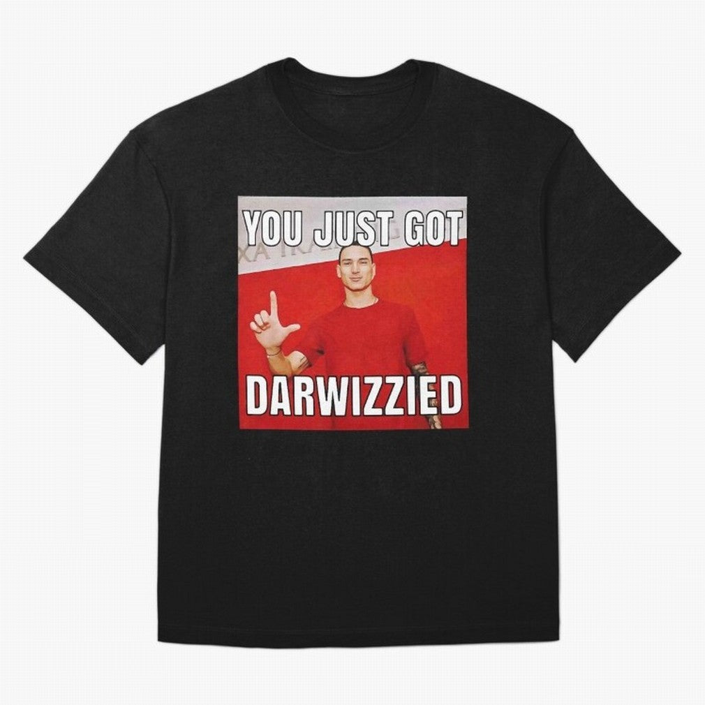 You Just Got Darwizzied Active Oversized T-Shirt Remember Iconic Moments from the FIFA World Cup 2026 USA Canada Mexico Journey through Neymar Highlights, Brazil, Portugal and Argentina Pride, Sports Nostalgia, International Competition, Famous