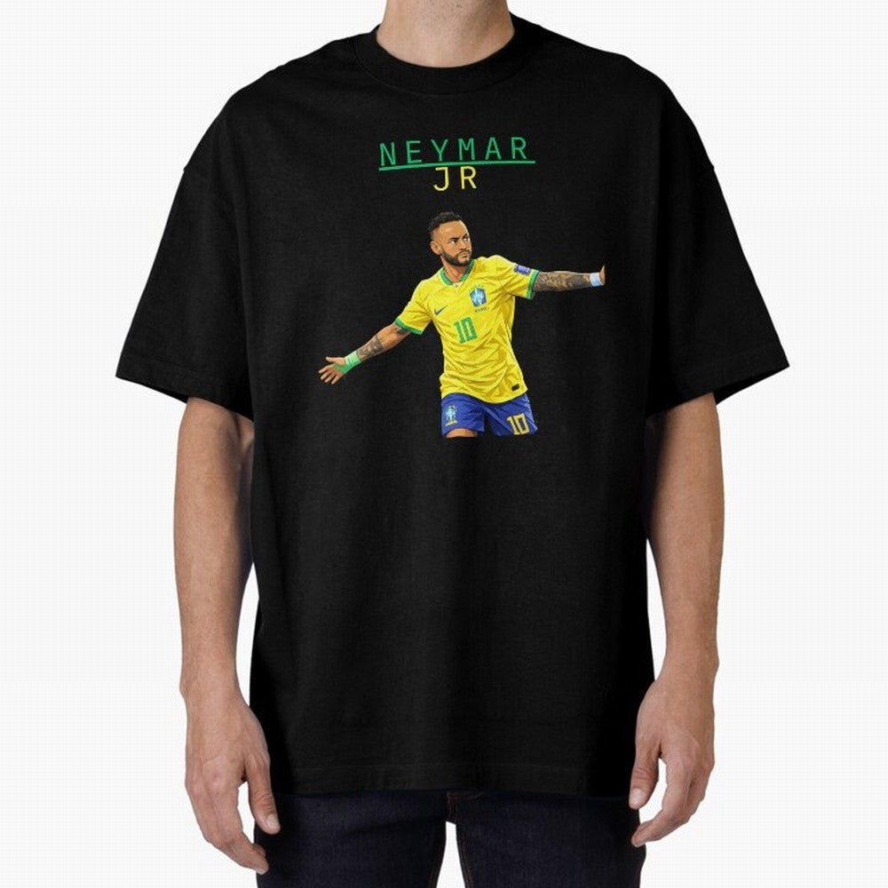 Neymar Oversized T-Shirt Bring Global Tournament Vibes to FIFA World Cup 2026 Filled with Cristiano Ronaldo, Brazil, Portugal and Argentina Energy, Fan Favorite Moments, National Team Passion, Big Match Drama and Soccer History; Ideal for Fans Who