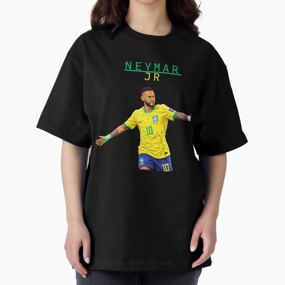 Neymar Oversized T-Shirt Bring Global Tournament Vibes to FIFA World Cup 2026 Filled with Cristiano Ronaldo, Brazil, Portugal and Argentina Energy, Fan Favorite Moments, National Team Passion, Big Match Drama and Soccer History; Ideal for Fans Who