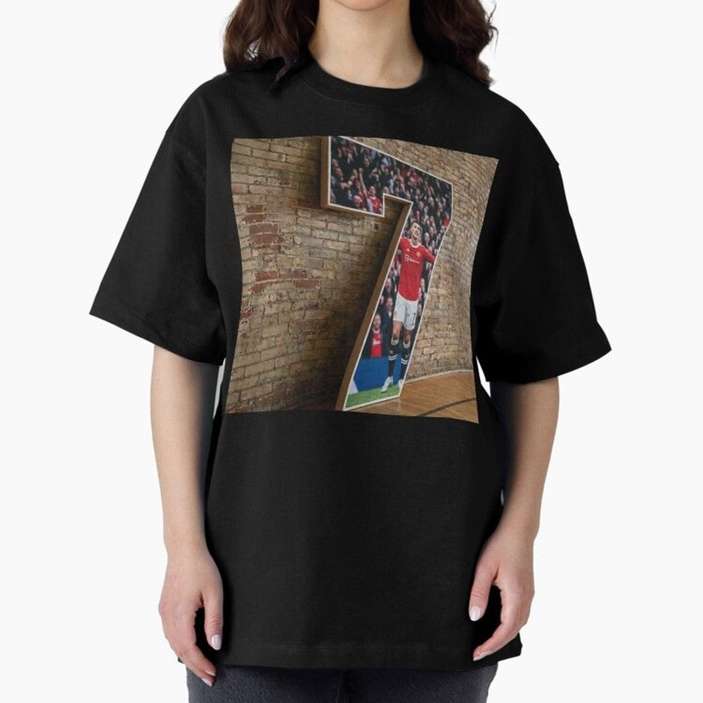 number 7 Oversized T-Shirt Keep Football History Alive during Global Football Passion for FIFA World Cup 2026 Group Stage, Capturing Cristiano Ronaldo, France, Match Day Excitement, Supporter Culture, Golden Goals and Global Football Passion; Made