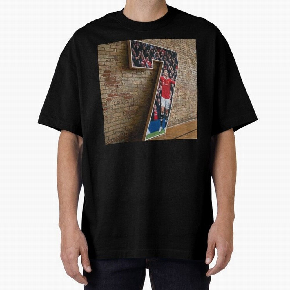 number 7 Oversized T-Shirt Keep Football History Alive during Global Football Passion for FIFA World Cup 2026 Group Stage, Capturing Cristiano Ronaldo, France, Match Day Excitement, Supporter Culture, Golden Goals and Global Football Passion; Made