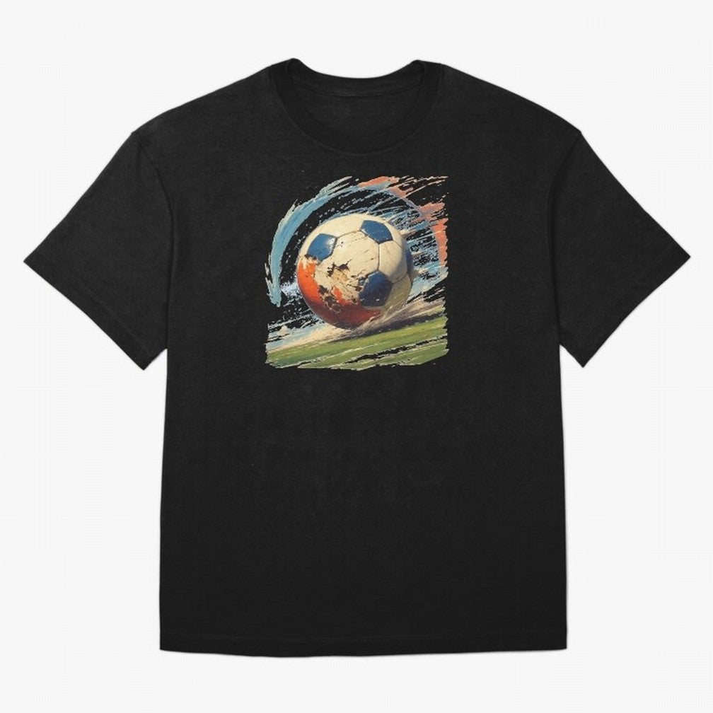 Soccer Ball in Fight Oversized T-Shirt Fuel the Hype around FIFA World Cup 2026 Group Stage Spirit, Capturing France and Portugal, Messi, CR7 and Mbappe, Stadium Memories, Football Loyalty, International Chants and Championship Tradition; Built for