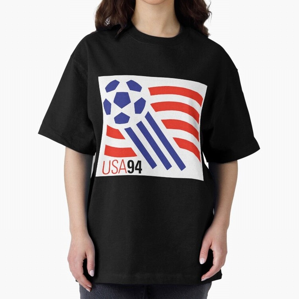 USA WC 94 Classic Oversized T-Shirt Back the Journey through FIFA World Cup 2026 for Fans of Messi, Neymar and Mbappe and Germany, Bringing Tournament Hype, Historic Matchups, Family Viewing Parties and Global Sports Pride; Perfect for People Who