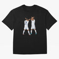 Ronaldo Madrid Celebration Duo Oversized T-Shirt Follow the Final Road of the FIFA World Cup 2026 Group Stage Journey through Mbappe Highlights, Spain and Netherlands Pride, Championship Spirit, Famous Goals, Roaring Crowds and International
