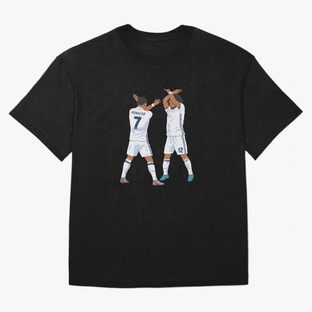 Ronaldo Madrid Celebration Duo Oversized T-Shirt Follow the Final Road of the FIFA World Cup 2026 Group Stage Journey through Mbappe Highlights, Spain and Netherlands Pride, Championship Spirit, Famous Goals, Roaring Crowds and International