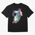 Messi in action Graphic Paint poster design Oversized T-Shirt Celebrate Soccer Greatness during FIFA World Cup 2026 Group Stage Featuring Cristiano Ronaldo, France Energy, Champion Mindset, Group Stage Buzz, Knockout Tension and Passionate Fan
