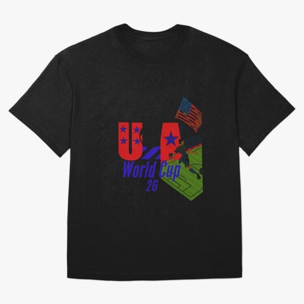 usa world cup 26 Oversized T-Shirt Show Love for Legendary Goals in FIFA World Cup 2026 for Fans of Messi, Neymar and Mbappe and Germany, Bringing Championship Spirit, Famous Goals, Roaring Crowds and International Football Unity; Great for