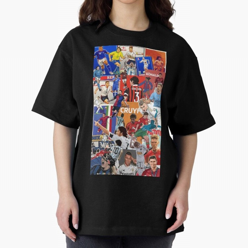 The Greats Oversized T-Shirt Make Every Match About the FIFA World Cup 2026 Journey through Mbappe Highlights, France and Portugal Pride, Stadium Chants, National Pride, Trophy Dreams and Unforgettable Football Memories; Ideal for Fans Who Follow
