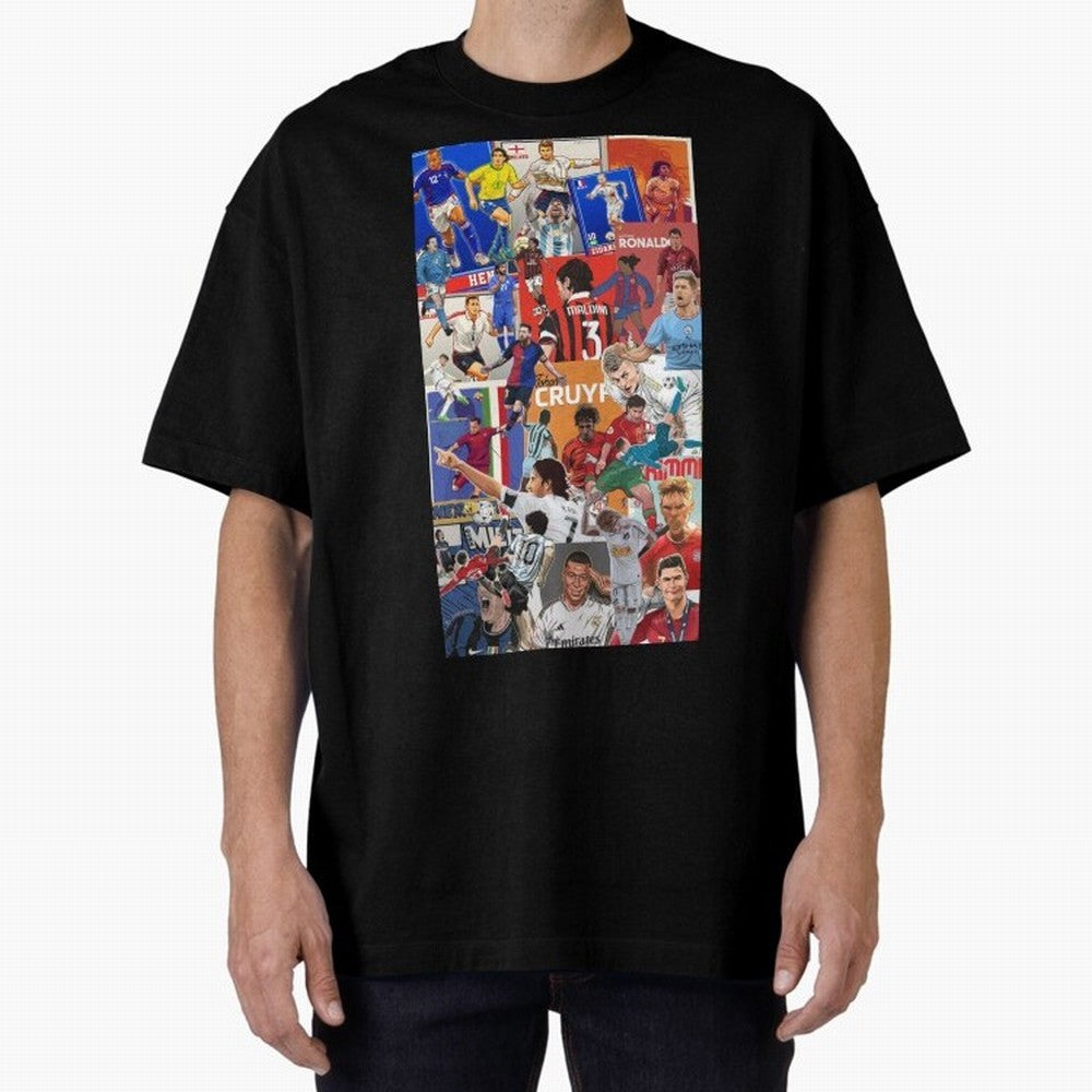 The Greats Oversized T-Shirt Make Every Match About the FIFA World Cup 2026 Journey through Mbappe Highlights, France and Portugal Pride, Stadium Chants, National Pride, Trophy Dreams and Unforgettable Football Memories; Ideal for Fans Who Follow