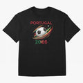 Camiseta Portugal 2026 - Bola de Futebol e Design Galo de Barcelos. Oversized T-Shirt Honor Football Greatness during Global Football Passion for FIFA World Cup 2026 Group Stage, Highlighting Neymar, Portugal, Spain and Germany, Football Festival