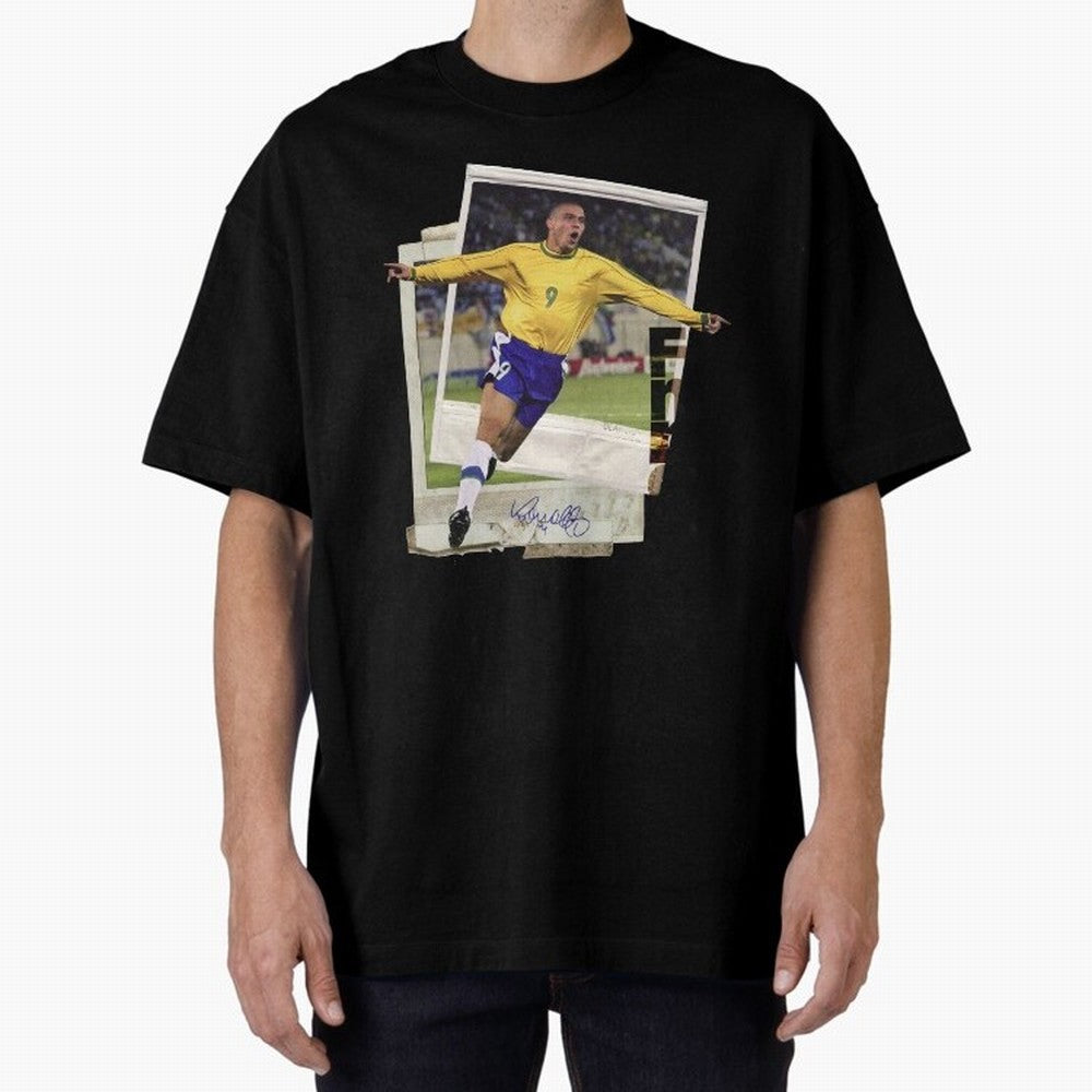 Ronaldo the phenomenon Oversized T-Shirt Celebrate Football Dreams Across FIFA World Cup 2026 USA Canada Mexico Connected to Haaland and Mbappe, Portugal, Spain and Germany Energy, Sports Nostalgia, International Competition, Famous Players and
