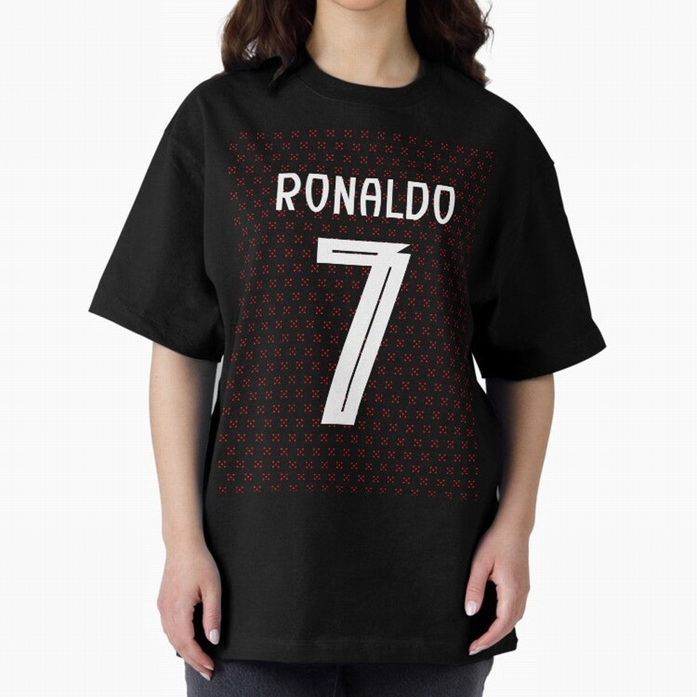 Christiano Ronaldo Portugal Kit 2025 Oversized T-Shirt Step into FIFA World Cup 2026 Group Stage Highlighting Neymar, Haaland and Cristiano Ronaldo, Brazil, Portugal and Argentina Energy, Football History, Final Match Energy, Crowd Noise and Once