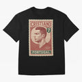 Vintage Portuguese Football Legend No.7 Poster, sticker ¨C Retro Soccer Icon Art for Fans of Manchester, Madrid & Juventus Oversized T-Shirt Celebrate Soccer Greatness during the FIFA World Cup 2026 Group Stage Journey through Mbappe and Neymar