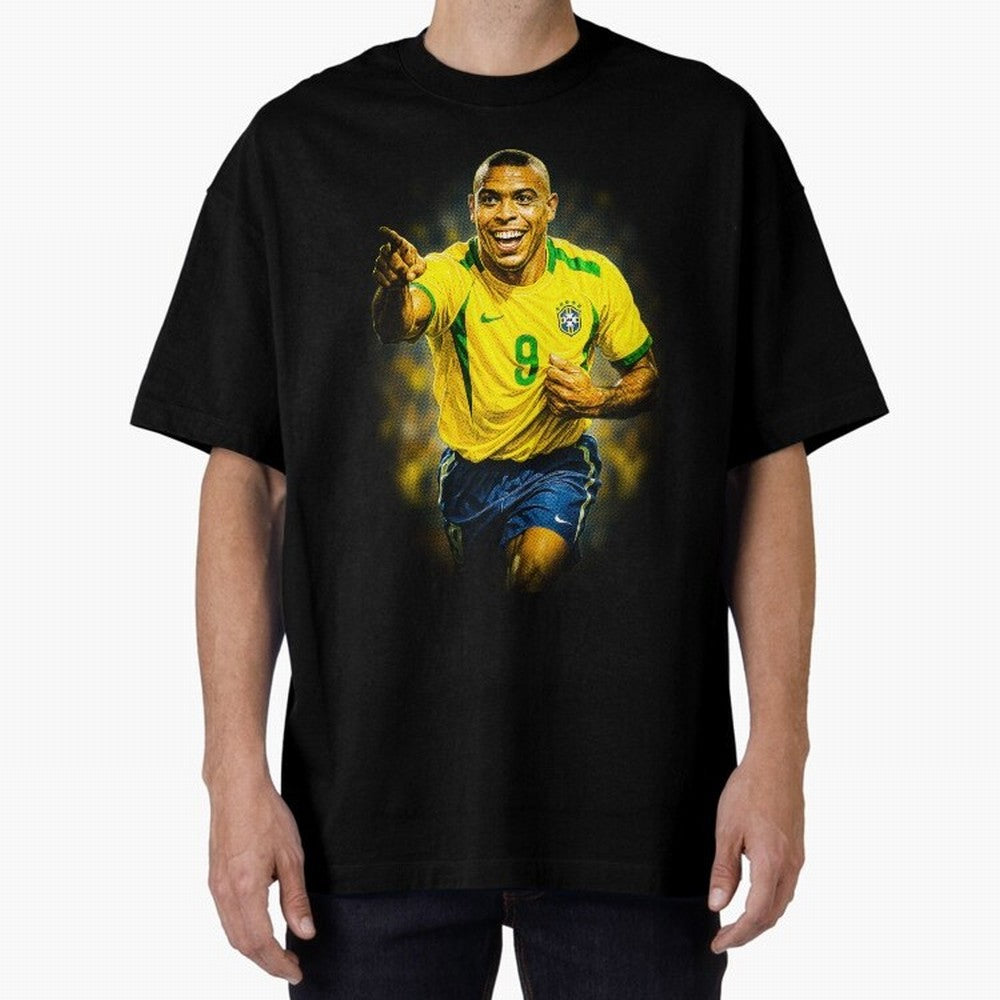 Ronaldo Naz¨¢rio Oversized T-Shirt Keep the Legacy of the FIFA World Cup 2026 Group Stage Journey through Mbappe and Neymar Highlights, Brazil, Portugal and Argentina Pride, Global Supporter Spirit, Legendary Goals, National Colors and Tournament