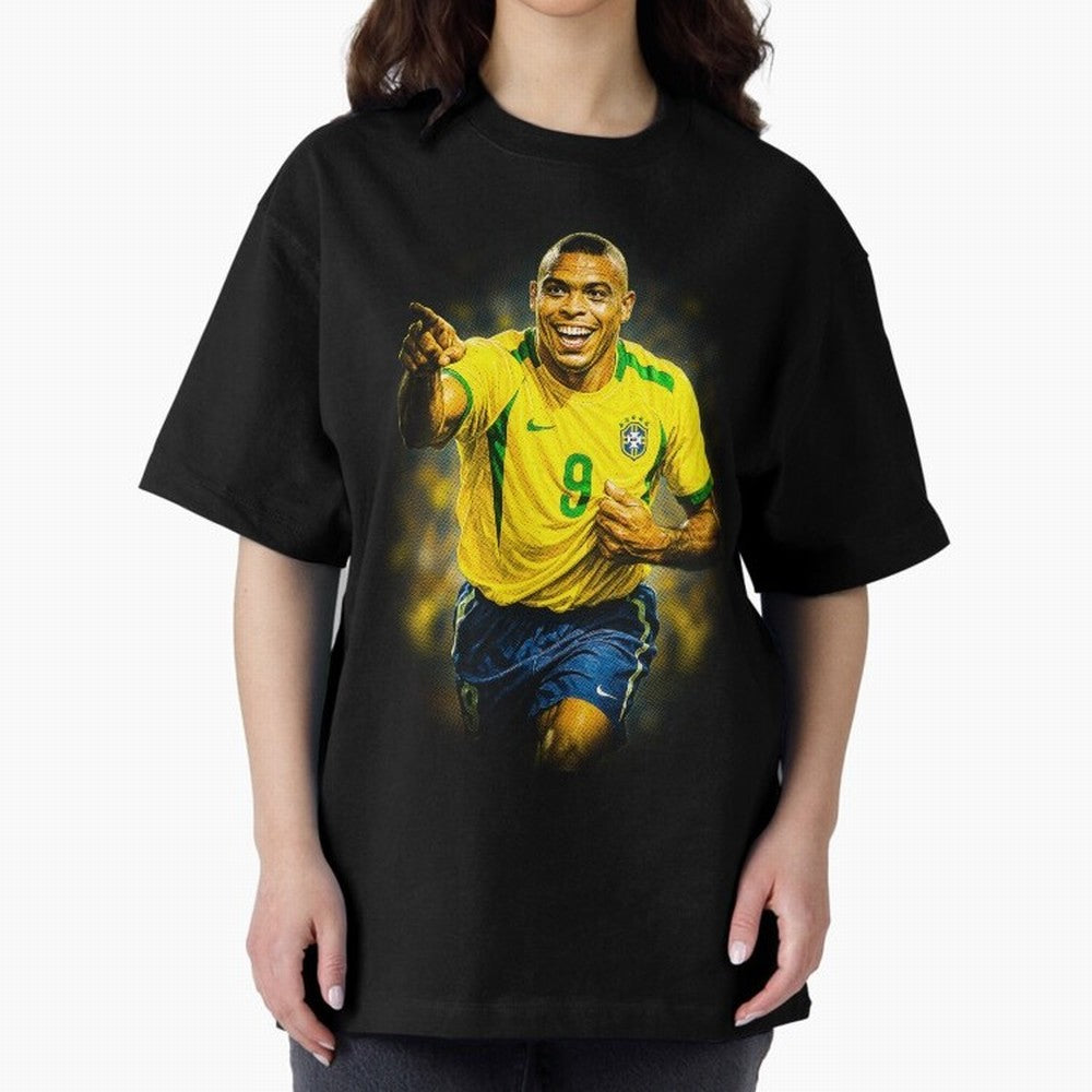 Ronaldo Naz¨¢rio Oversized T-Shirt Keep the Legacy of the FIFA World Cup 2026 Group Stage Journey through Mbappe and Neymar Highlights, Brazil, Portugal and Argentina Pride, Global Supporter Spirit, Legendary Goals, National Colors and Tournament