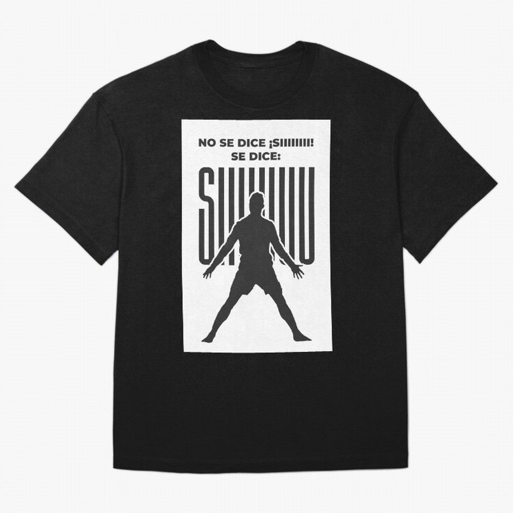 SIUUU - RONALDO Oversized T-Shirt Turn Up for Global Football Passion for FIFA World Cup 2026, Celebrating CR7, Portugal, Spain and Germany, Global Supporter Spirit, Legendary Goals, National Colors and Tournament Celebration; Great for Supporters