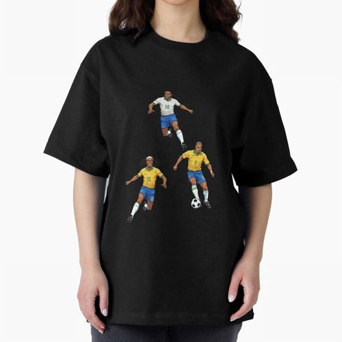 5 Oversized T-Shirt Capture Stadium Memories from Match Day Hype around FIFA World Cup 2026 USA Canada Mexico, Neymar, Haaland and Cristiano Ronaldo, France and Portugal, Global Supporter Spirit, Legendary Goals, National Colors and Tournament