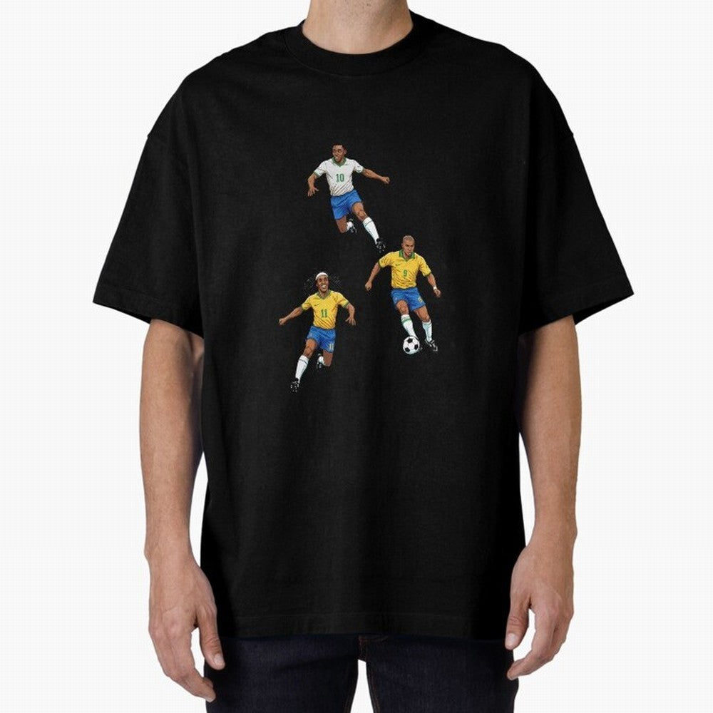 5 Oversized T-Shirt Capture Stadium Memories from Match Day Hype around FIFA World Cup 2026 USA Canada Mexico, Neymar, Haaland and Cristiano Ronaldo, France and Portugal, Global Supporter Spirit, Legendary Goals, National Colors and Tournament