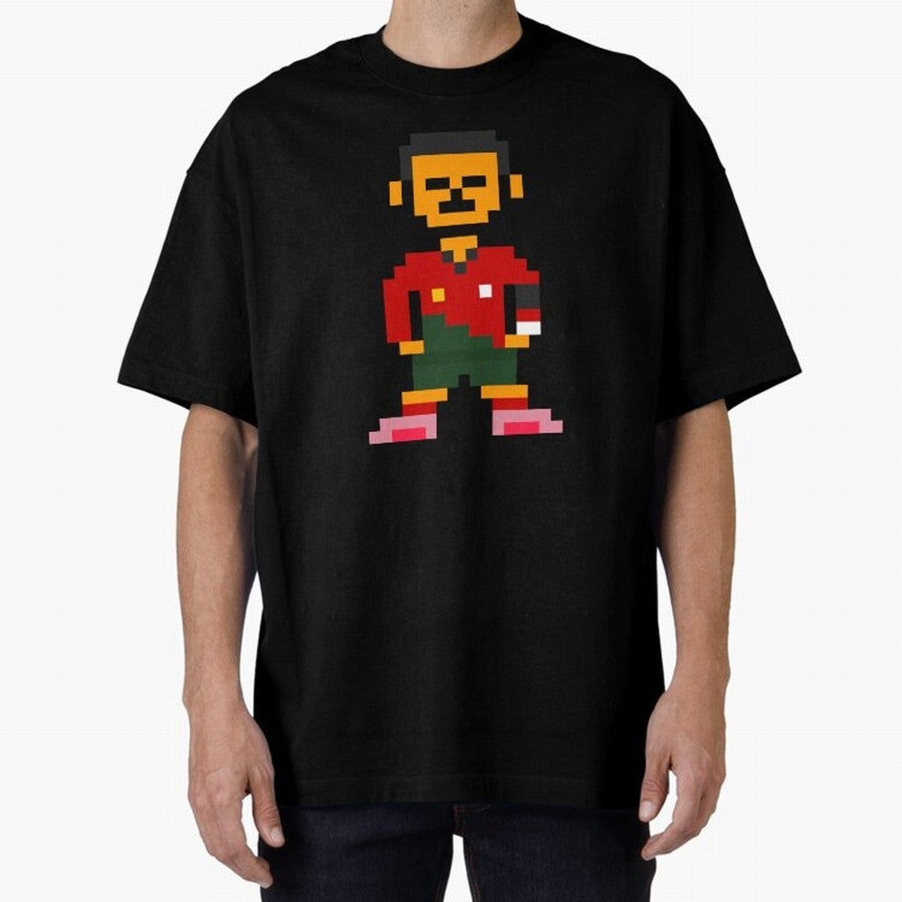 Pixel Pose Ronaldo Oversized T-Shirt Support Your Favorite Stars during FIFA World Cup 2026 Group Stage for Fans of CR7 and Portugal, Spain and Germany, Bringing Supporter Pride, Iconic Celebrations, Legendary Names and Global Match Day Energy;