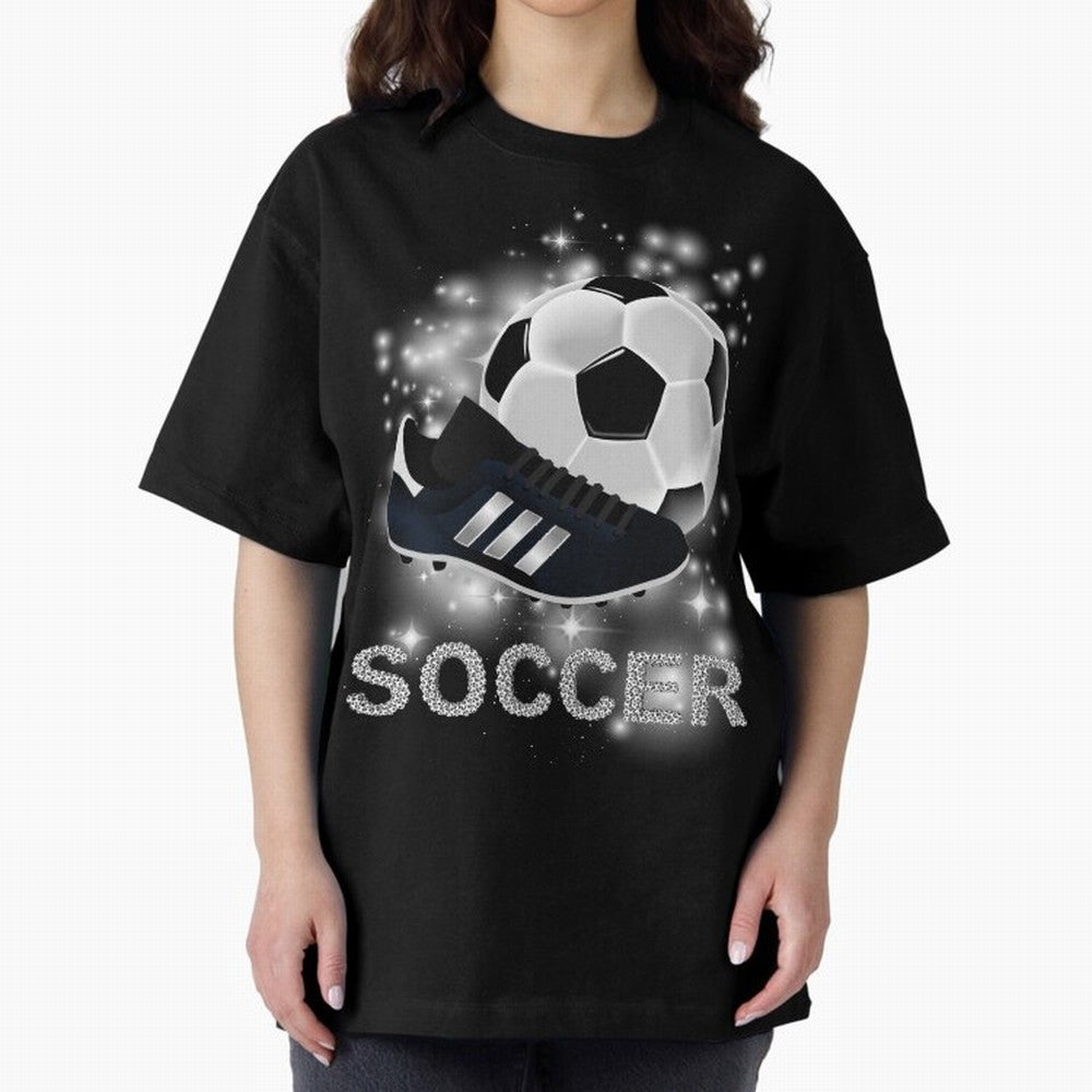Soccer lover, passion for the ball Oversized T-Shirt Carry the Dream of FIFA World Cup 2026 Group Stage Centered on CR7 and Messi, France and Portugal Energy, Fan Favorite Moments, National Team Passion, Big Match Drama and Soccer History; Great