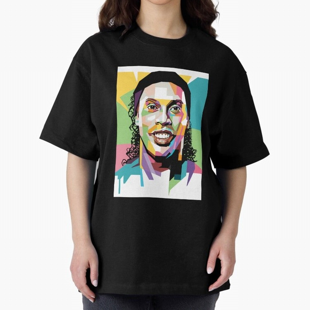Ronaldo ¨C Legendary Football Star & GOAT Artwork Oversized T-Shirt Celebrate Soccer Greatness during FIFA World Cup 2026 USA Canada Mexico Inspired by Haaland and Mbappe, Spain Energy, Game Day Rituals, Football Legends, Country Pride and the Road