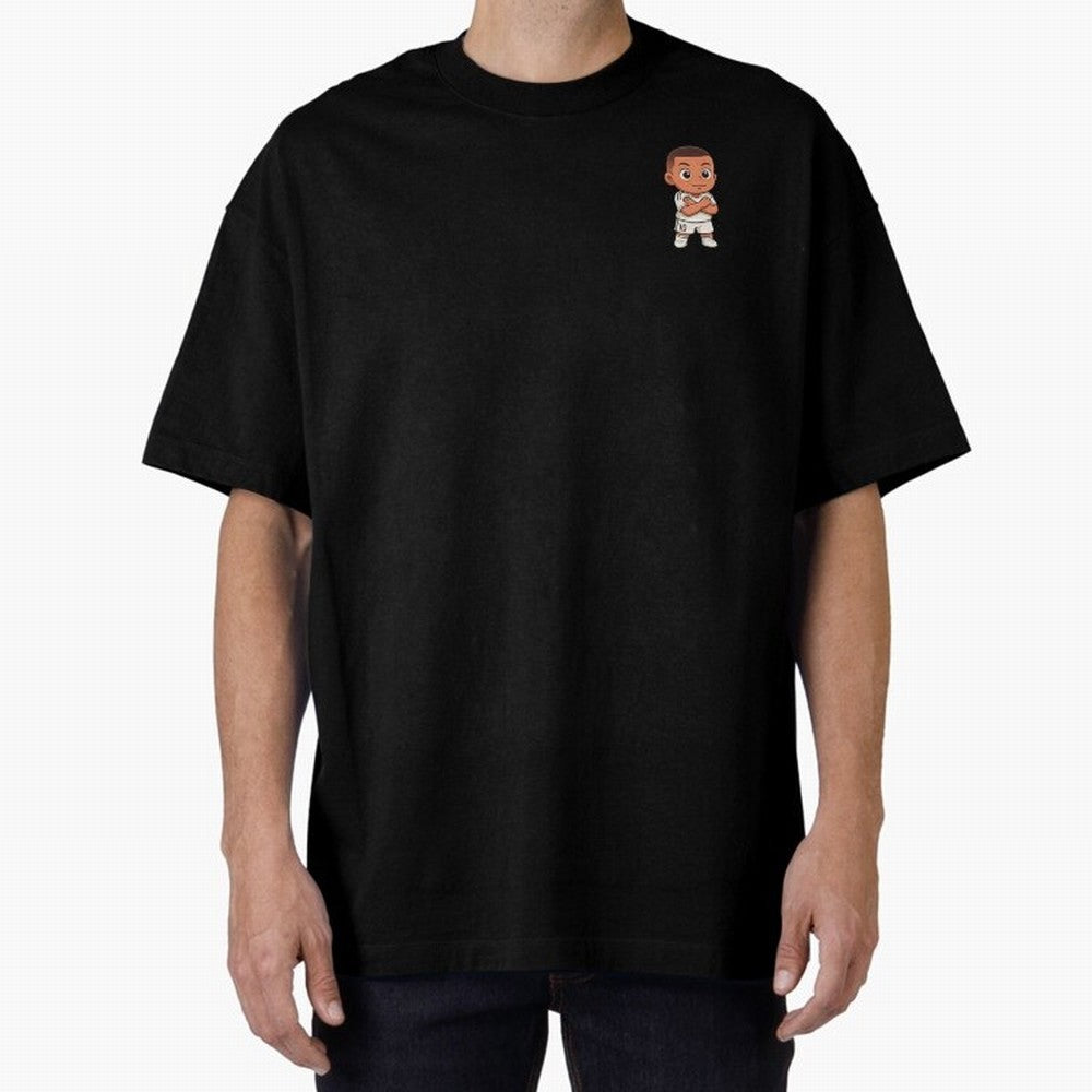 KYLIAN MBAPPE REAL MADRID CELEBRATION | CHIBI STICKER Oversized T-Shirt Relive the Noise and Pride of FIFA World Cup 2026 for Fans of Messi, Neymar and Mbappe and Brazil, Bringing Tournament Hype, Historic Matchups, Family Viewing Parties and