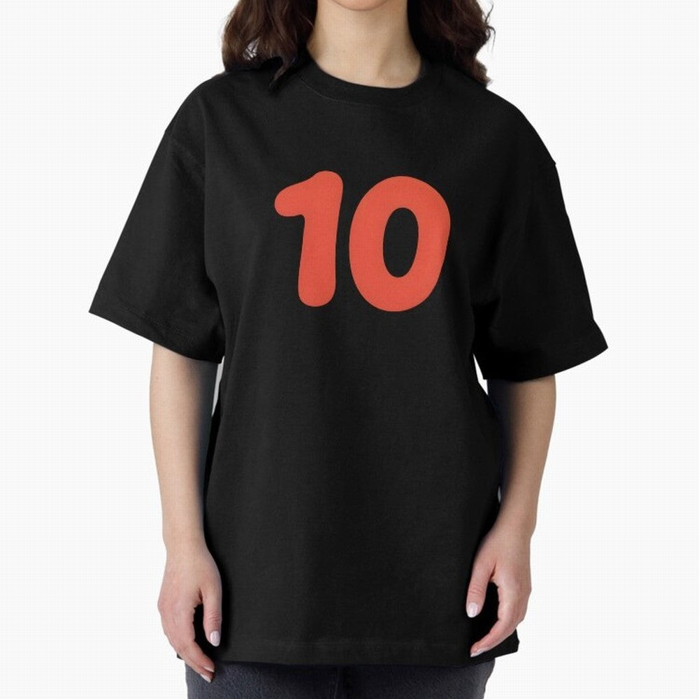 Number ten Oversized T-Shirt Relive Legendary Nights from Global Football Passion for FIFA World Cup 2026 USA Canada Mexico, with Haaland, Argentina, France and Brazil, Supporter Pride, Iconic Celebrations, Legendary Names and Global Match Day